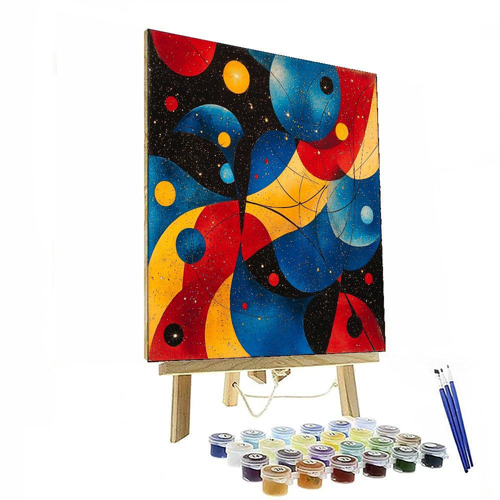 Joan Miró Inspired Stellar Abstraction  Paint By Numbers Art