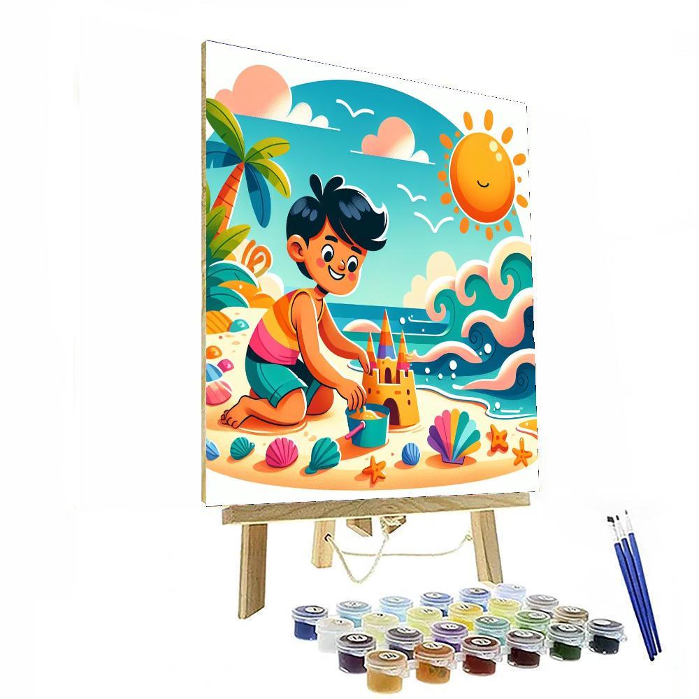 Seaside Vacation Paint By Numbers Art