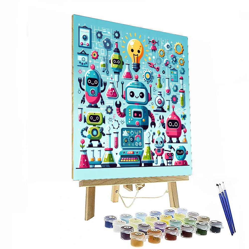 Robot Inventors Unite Numbered Painting Kits