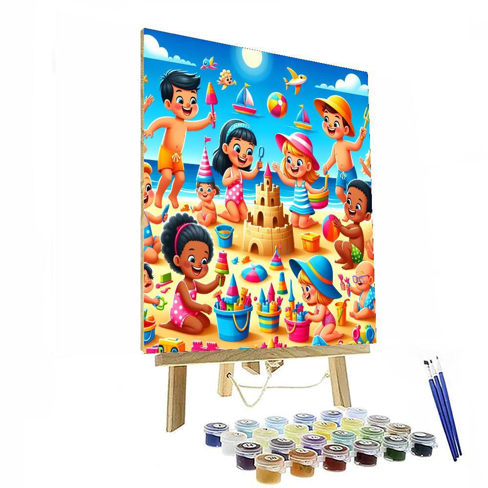 Dreamy Seaside For Kids Numbered Painting Kits