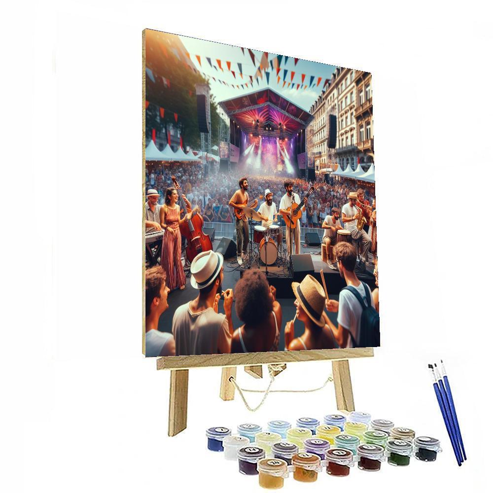 Festival International De Jazz De Montréal - Canada Paint By Numbers Art