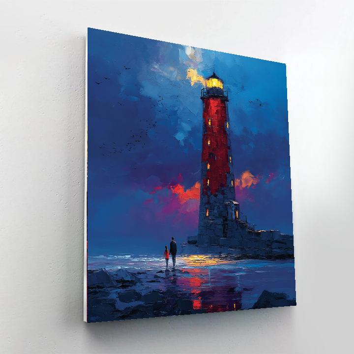 Guiding Lighthouse Paint By Color