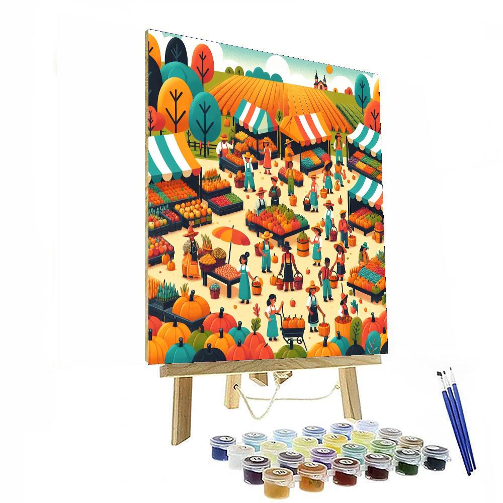 Harvest Festival Fun Paint By Numbers Art