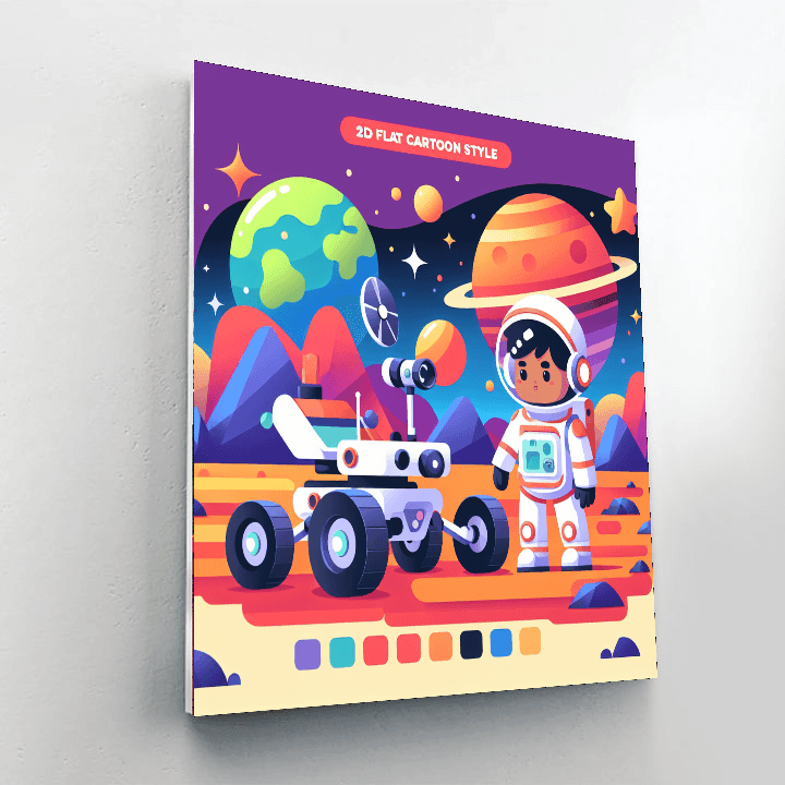 Space Rover Adventure Painting By Numbers Kit