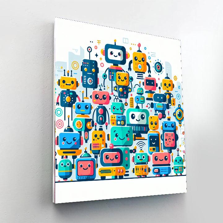 Robot Rangers Number Painting