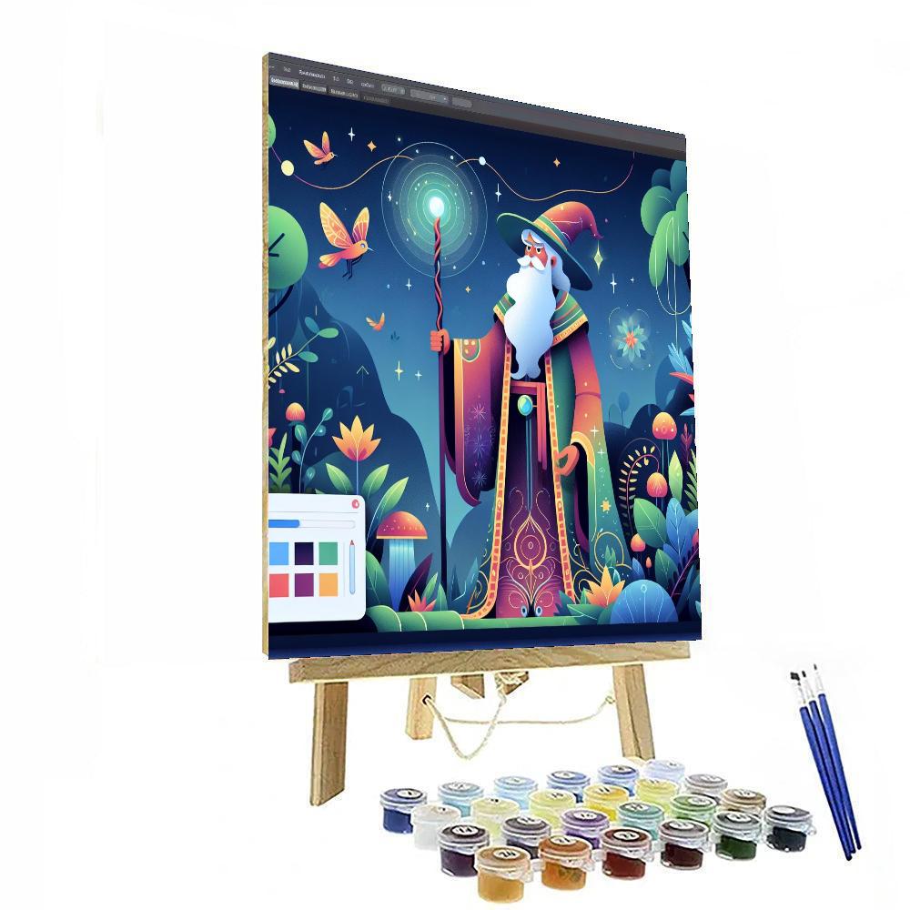 Wizard's Mystical Journey Painting By Numbers Kit