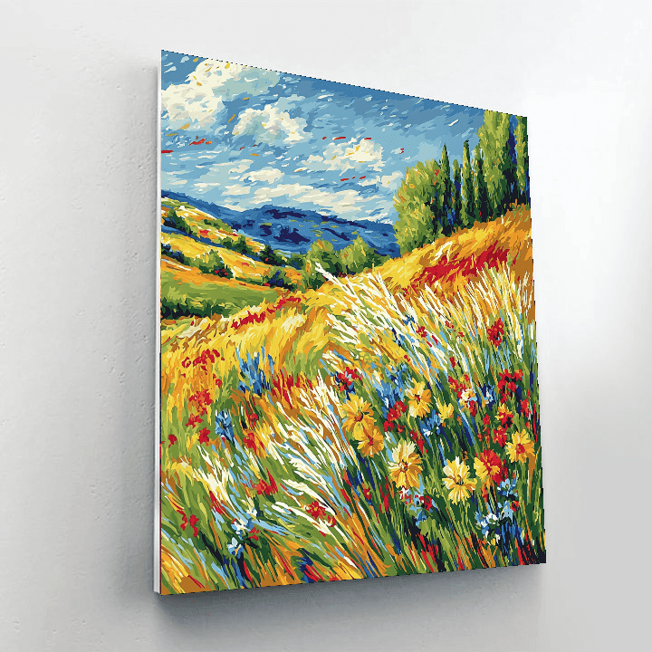 Vincent Van Gogh Inspired Colors Of The Wind  Paint By Numbers Kits