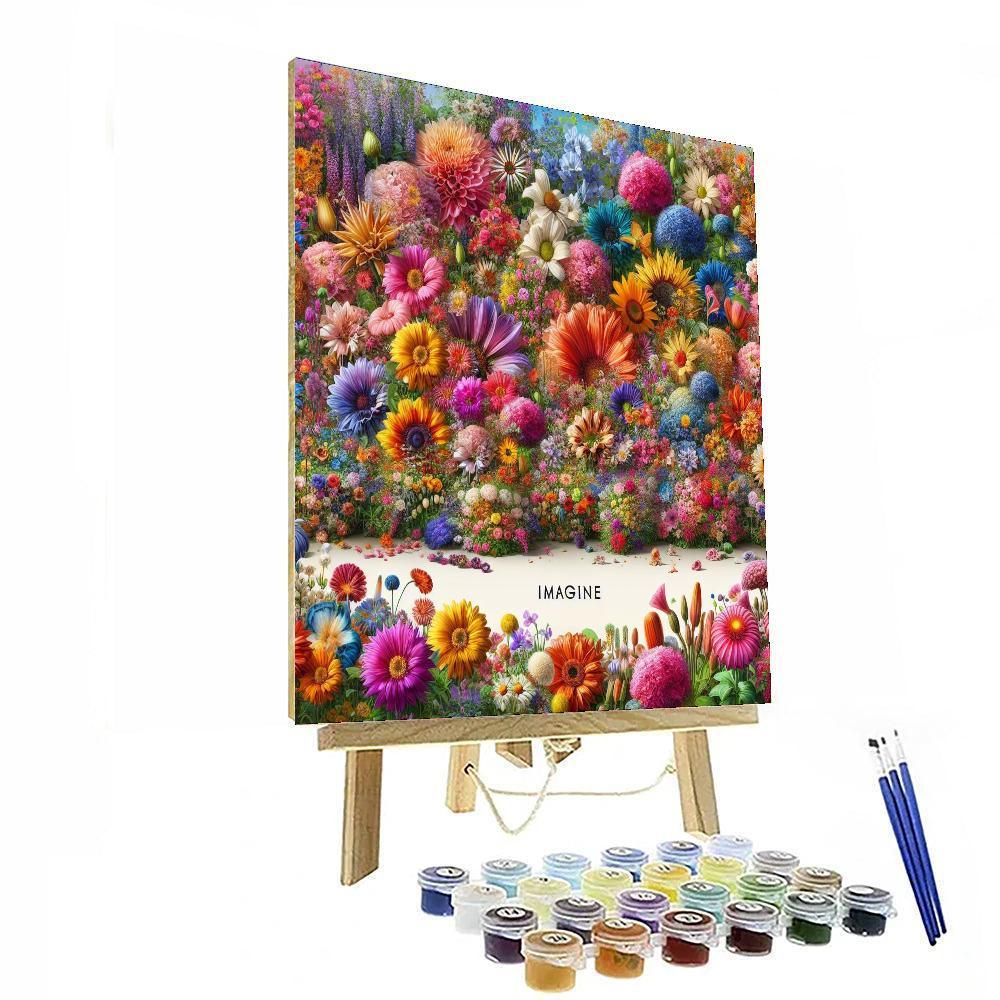 Joyful Garden Bloom Numbered Painting Kits