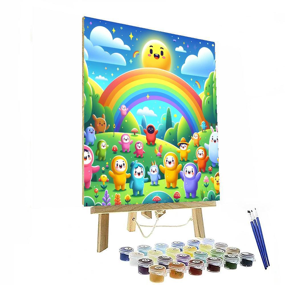Gigantic Rainbow Adventure Numbered Painting Kits