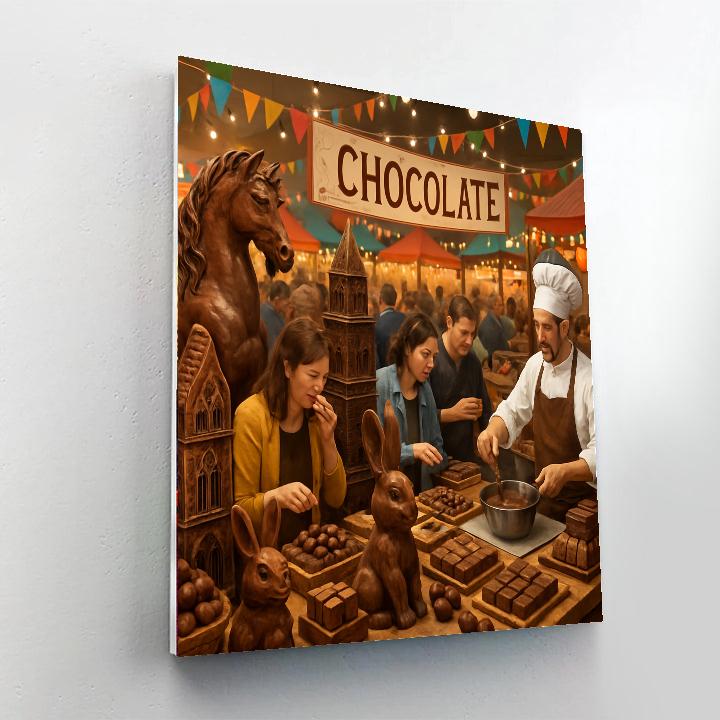 The International Festival Of Chocolate Paint By Numbers Art