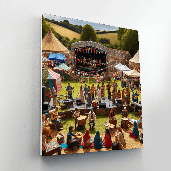 Womad Festival - England Painting Number Kit