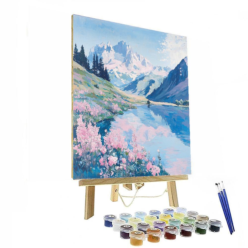 Edgar Degas Inspired Pastel Mountain Serenity  Paint By Numbers
