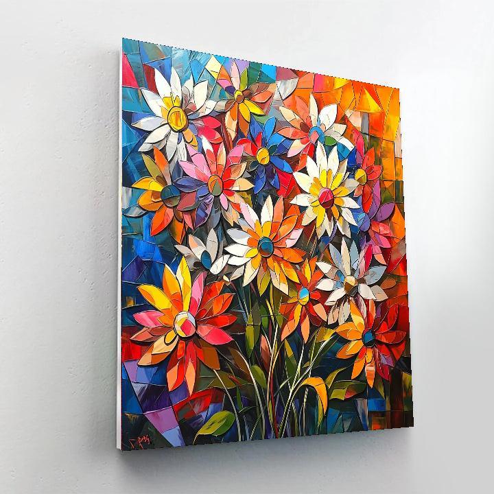 Picasso Inspired Picasso's Petals  Number Painting