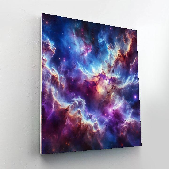 Celestial Nebula Majesty Paint By Color
