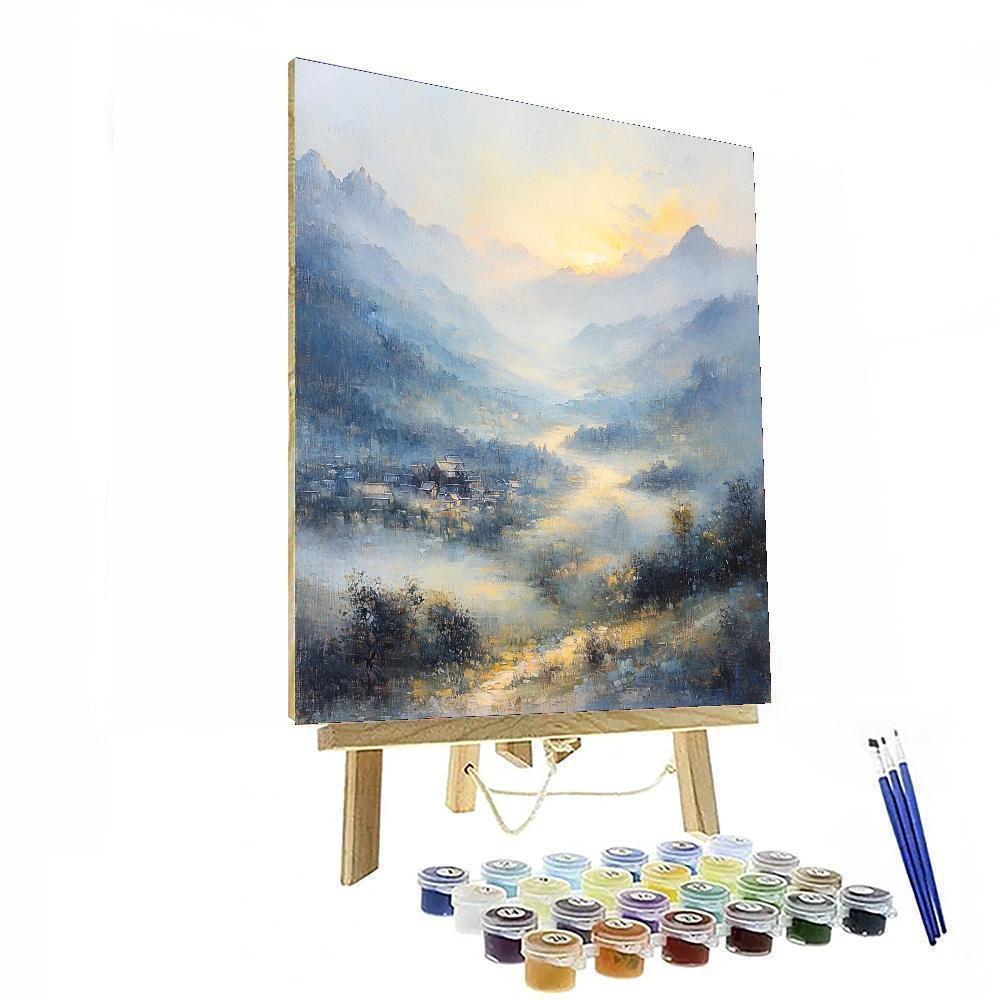 Zhao Mengfu Inspired Silent Songs Of The Valley  Paint By Number