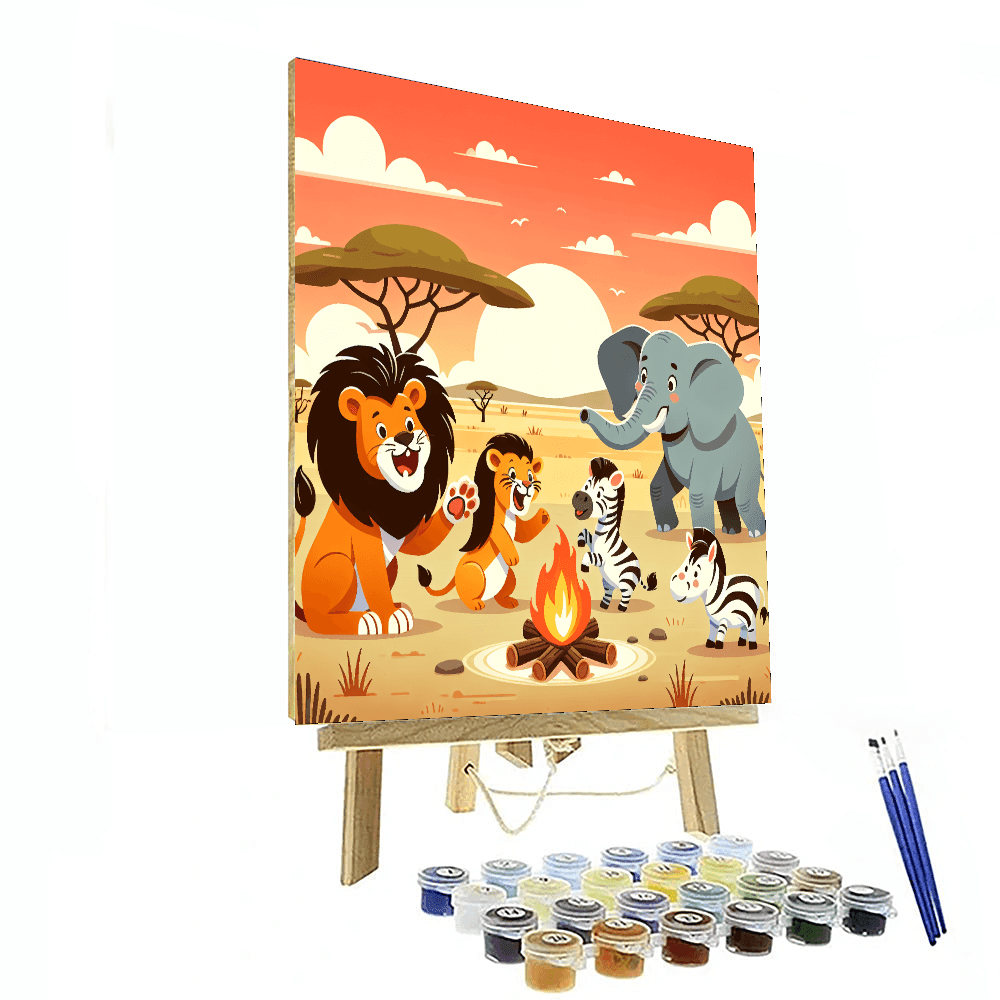 Super Safari Soirée Number Painting