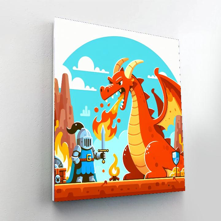 Fire-breathing Dragon Quest Paint By Number
