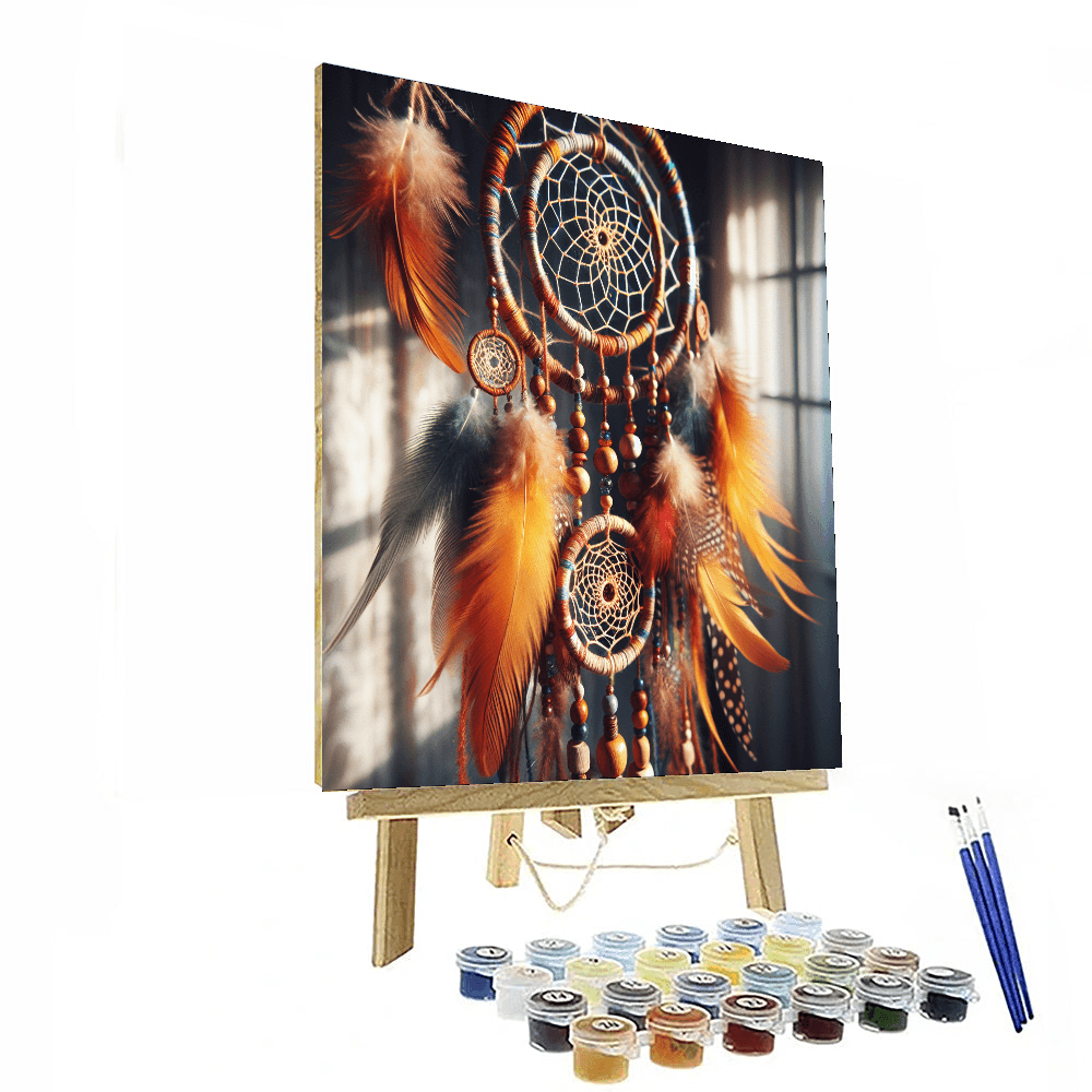 Bohemian Dream Catcher Number Painting