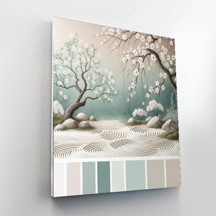 Peaceful Zen Garden Bliss Painting Number Kit