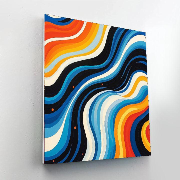 Yayoi Kusama Inspired Cosmic Wave Patterns  Paint By Number