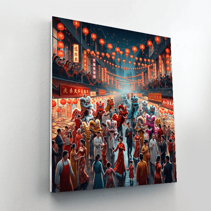 The Lunar New Year Festival Number Painting
