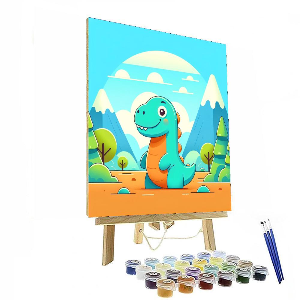 Fun Dino Expedition Painting Number Kit