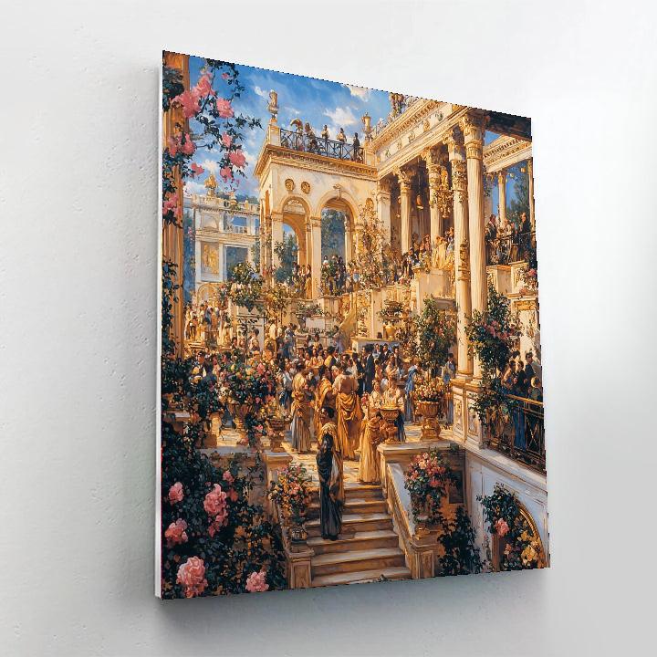 Alma-Tadema Inspired Alma-Tadema's Roman Celebration  Number Painting