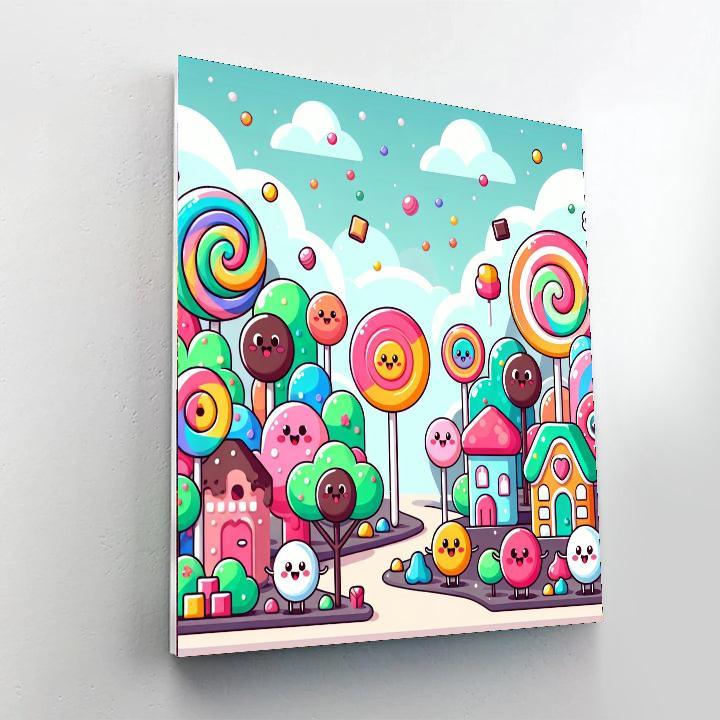 Adventures In A Magical Candyland Paint By Number