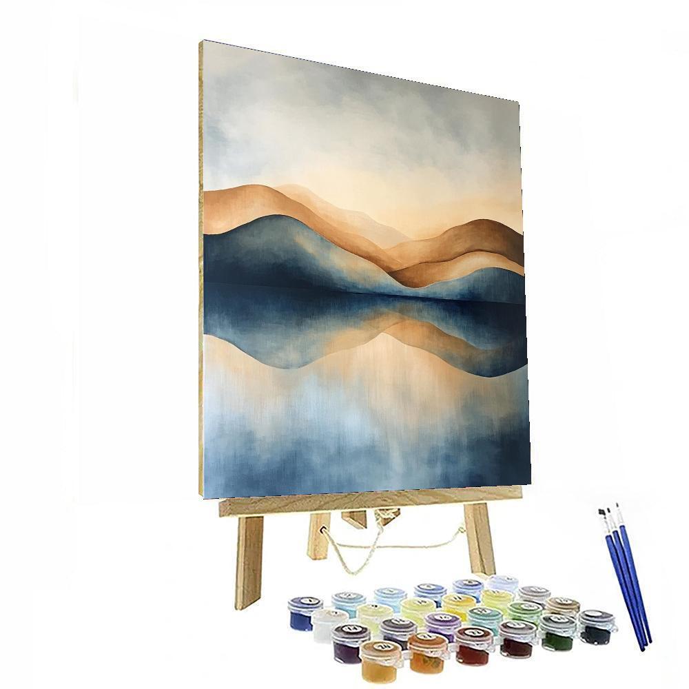 Nandalal Bose Inspired Tranquility In Abstraction  Paint By Numbers