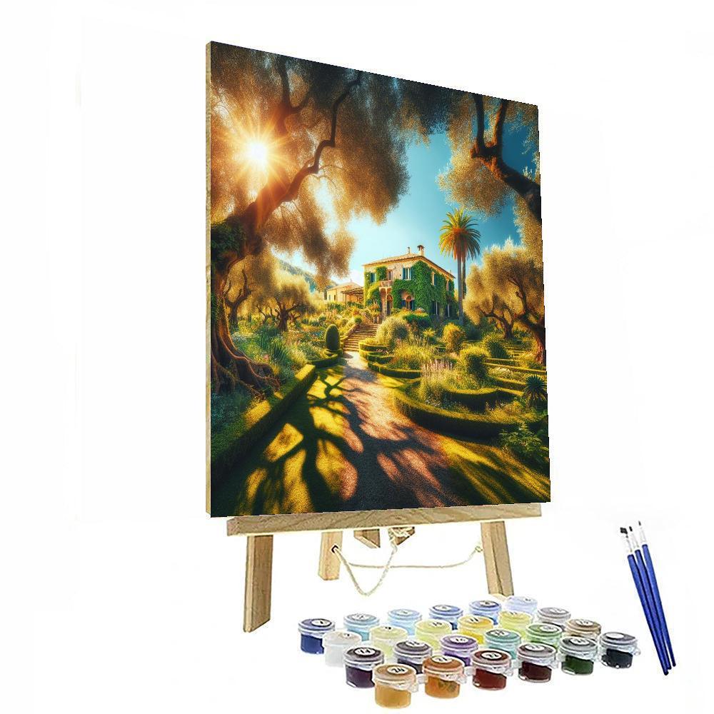 Romantic Mediterranean Villa Paint By Numbers Art