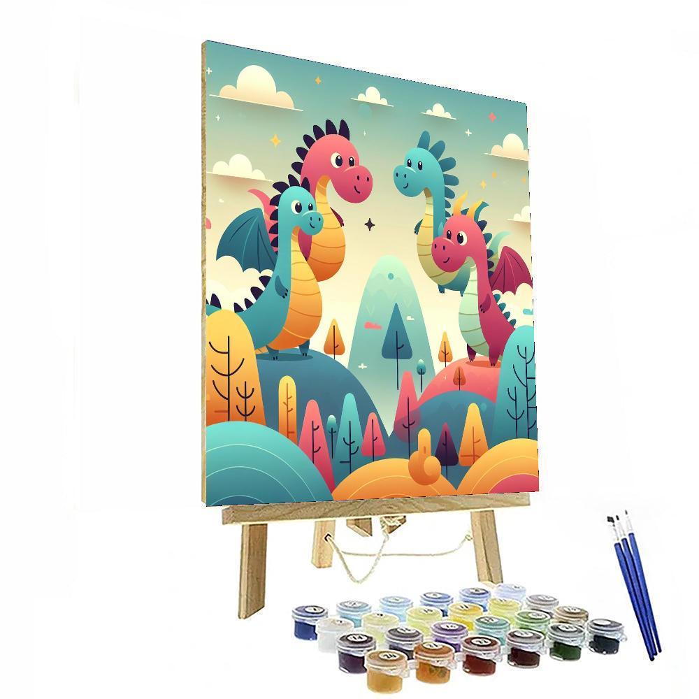 Legendary Dragons Paint By Numbers Art