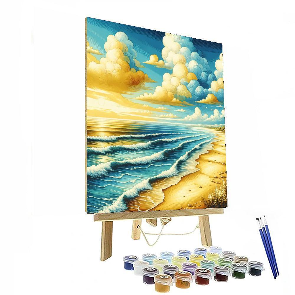 Sunlit Coastal Bliss Paint By Numbers Kits