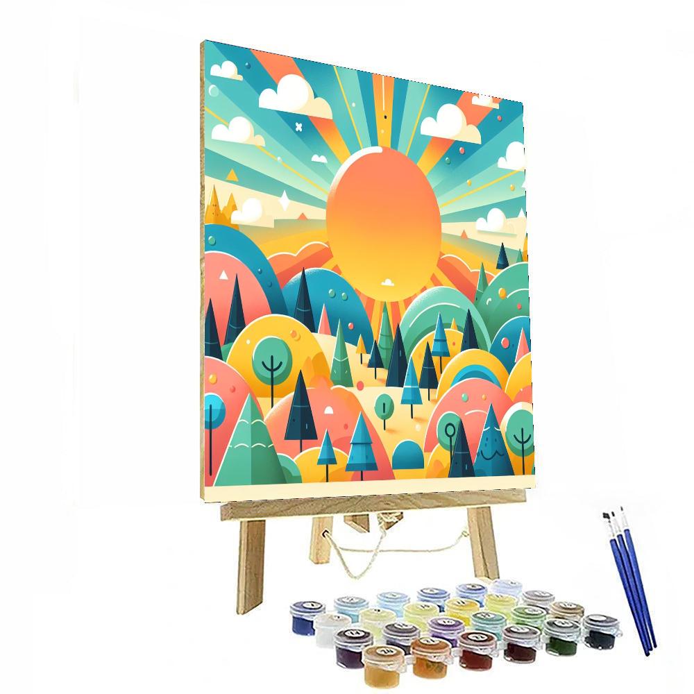 Artistic Landscapes Numbered Painting Kits