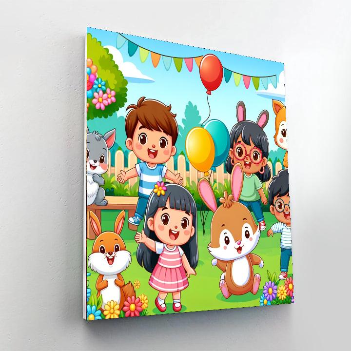 The Happy Garden Party DIY Paint By Numbers