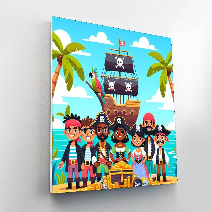 Petite Pirate Island Paint By Color