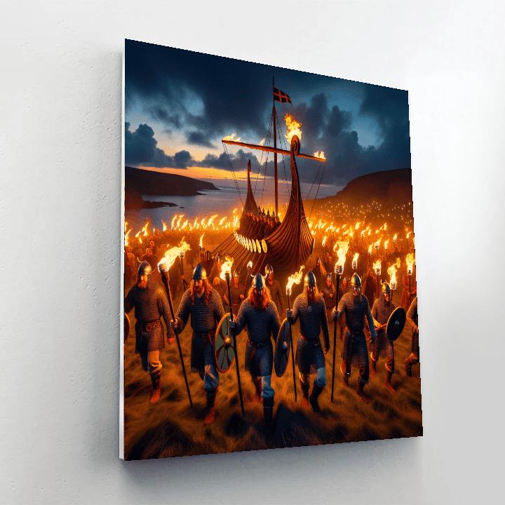 Up Helly Aa Fire Festival - Scotland DIY Paint By Numbers