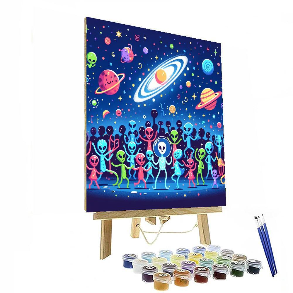 Cosmic Galaxy Party Paint By Color