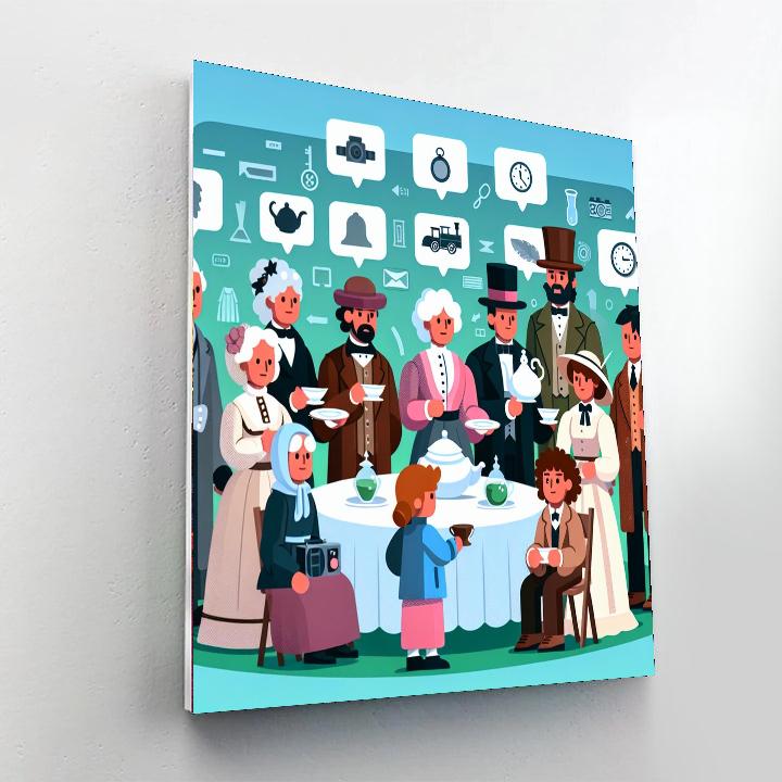 Time Traveler's Tea Party Paint By Color