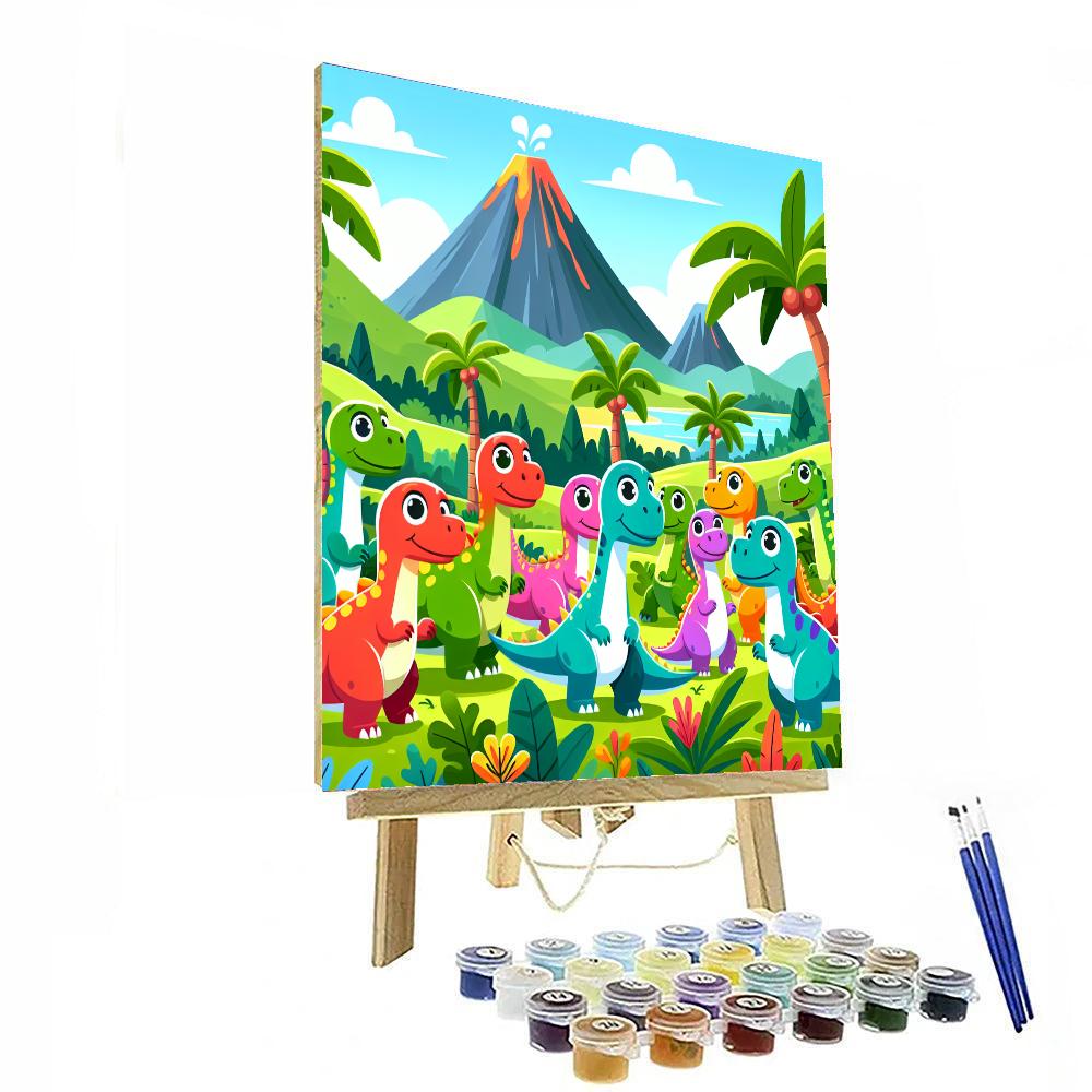 Friendly Dino Explorers Paint By Numbers Kits