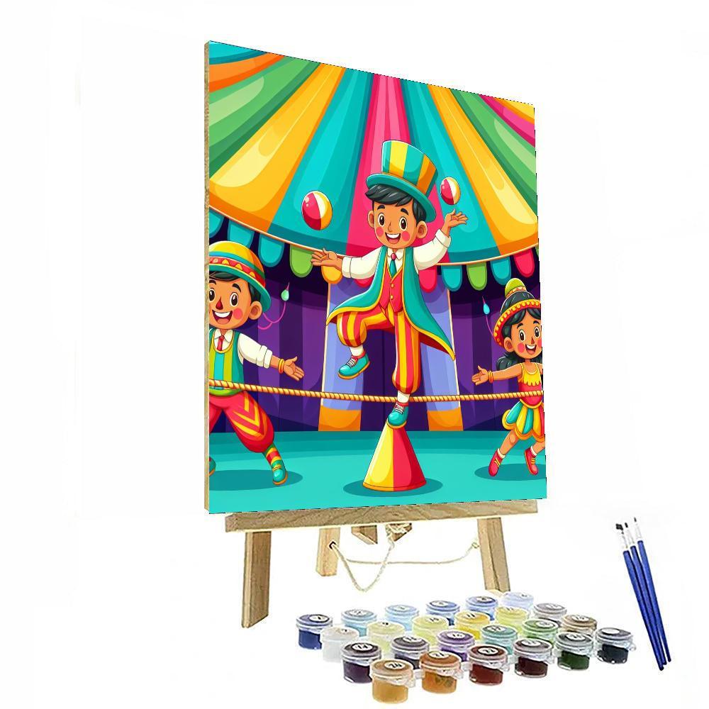 Circus Performer Spectacular DIY Paint By Numbers