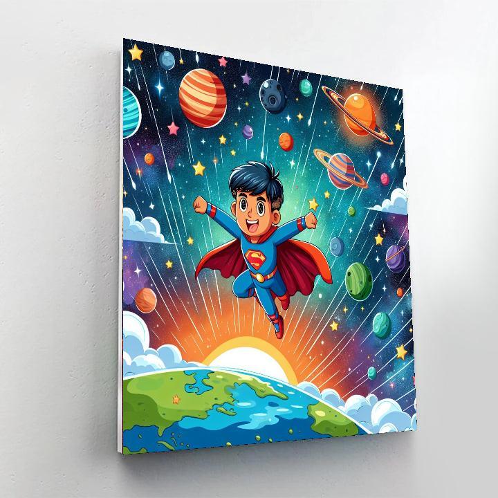 Superhero Adventure Mission Paint By Numbers Kits