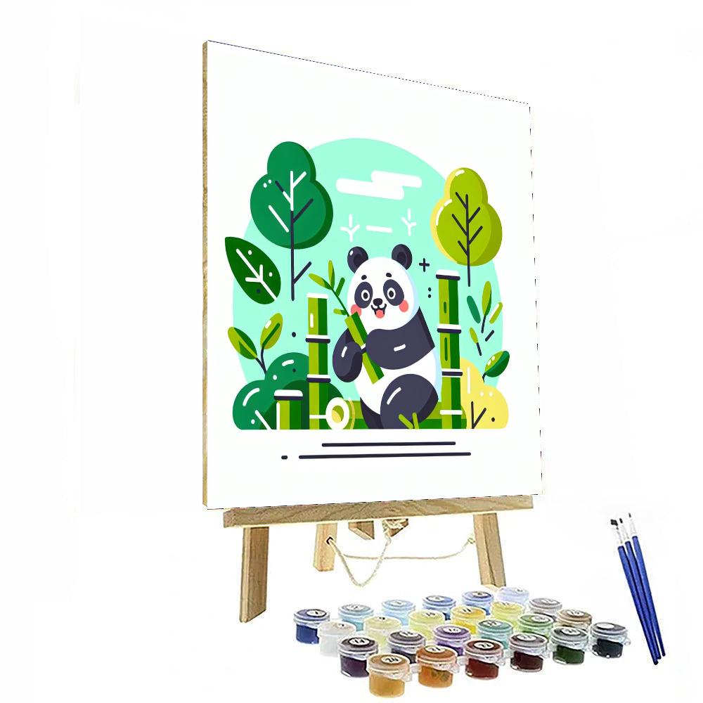 Laughing Panda's Bamboo Delight Paint By Color