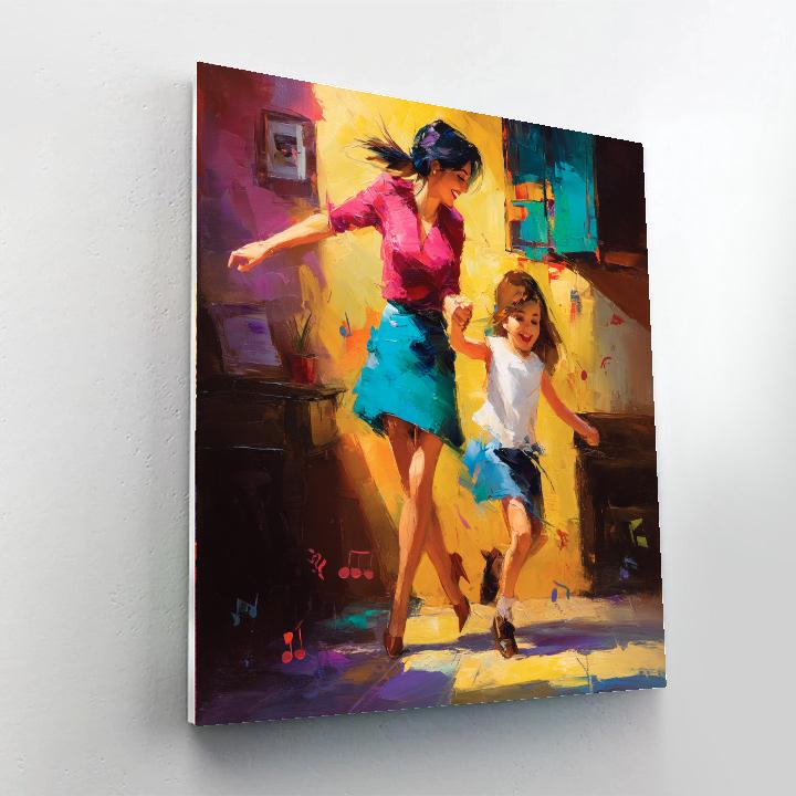 Dancing Through Life With Mom Painting Number Kit