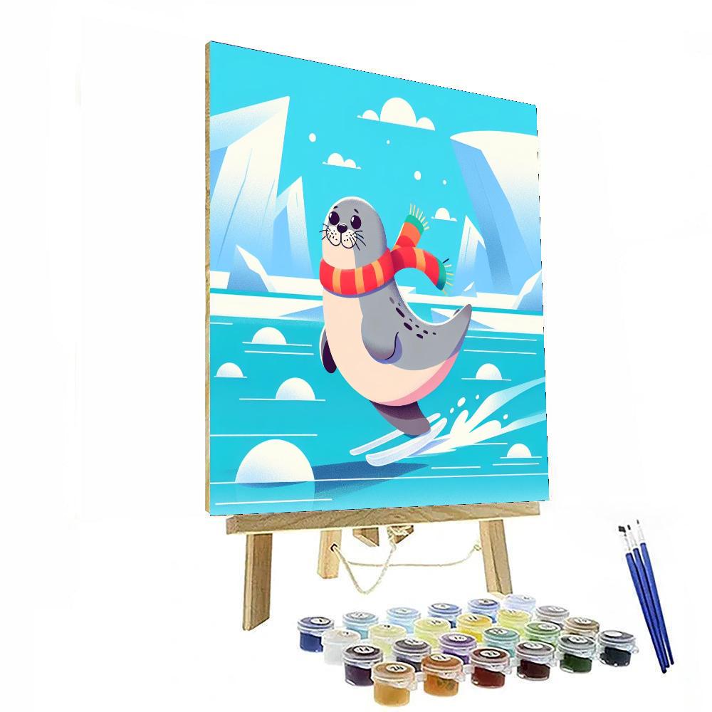 Arctic Explorer Seal Number Painting