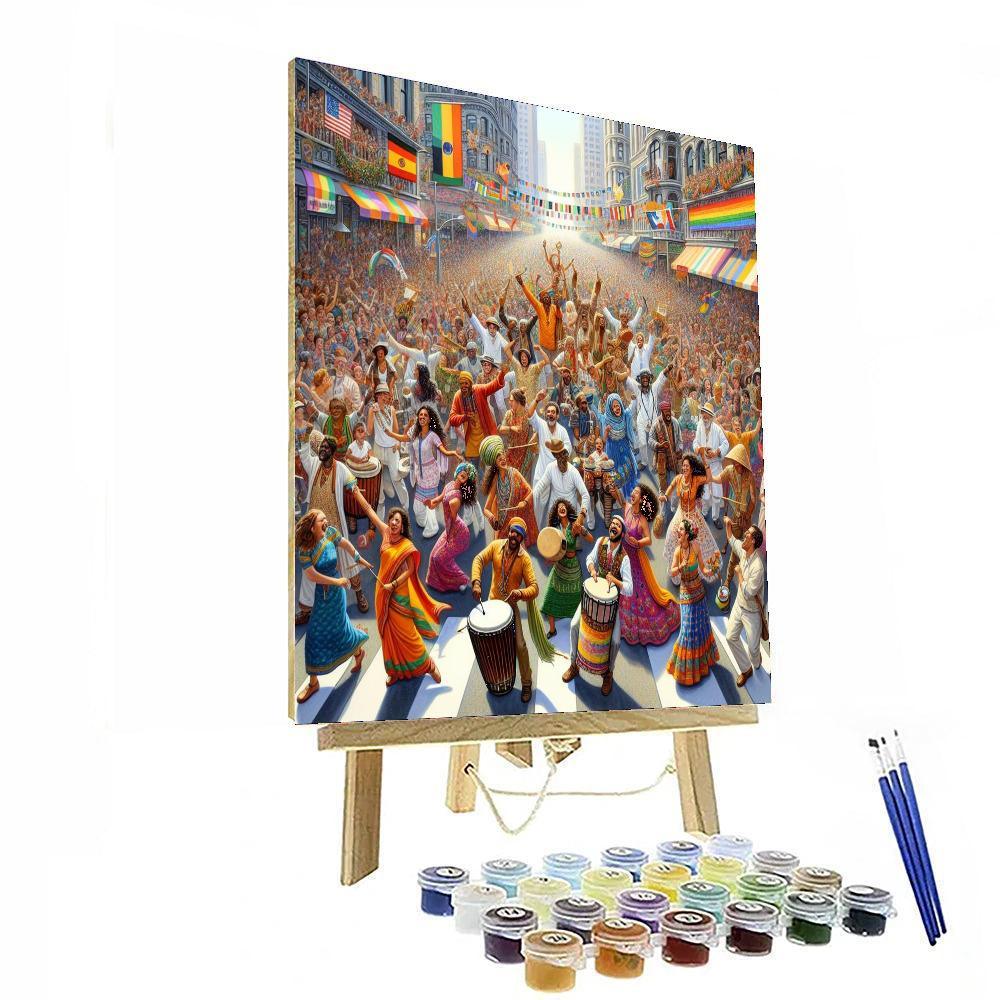 Carnival Of Cultures - Berlin, Germany Painting By Numbers Kit