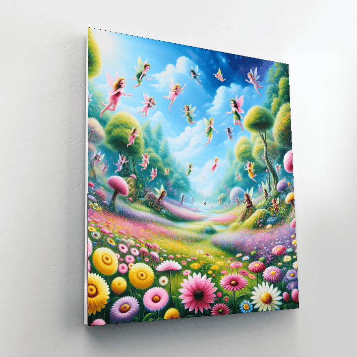 Enchanting Fairy Meadow Painting By Numbers Kit