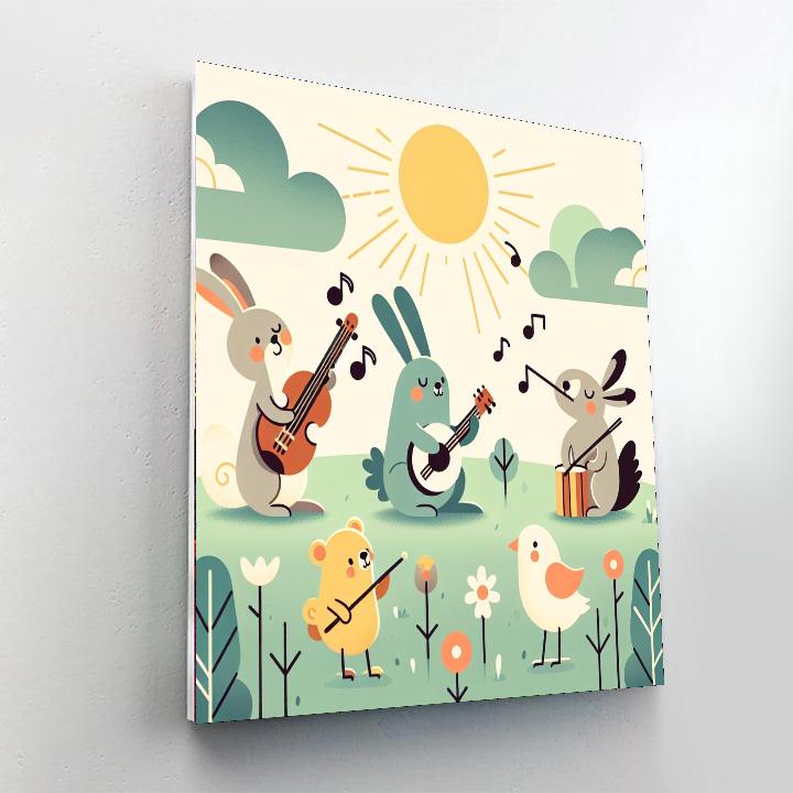 Musical Meadow Melodies Paint By Color