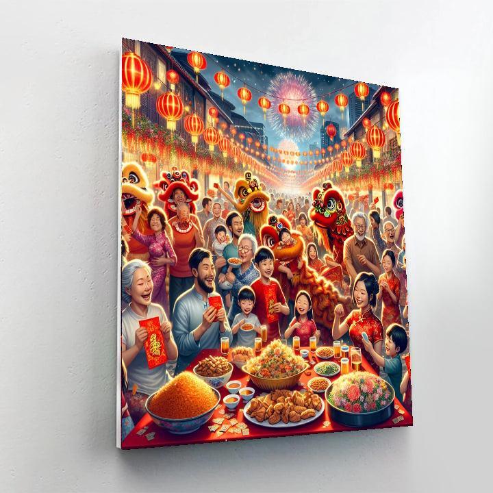 Lunar New Year Numbered Painting Kits