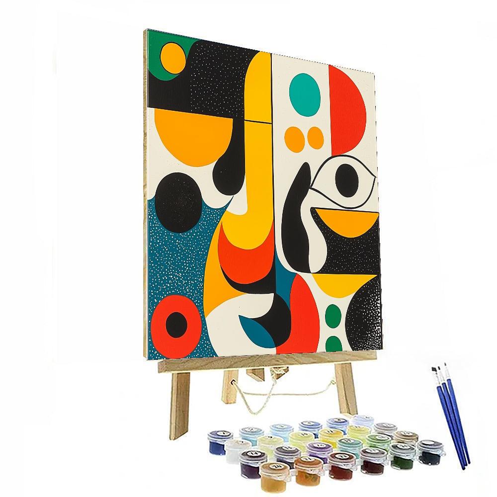 Joan Miró Inspired Eclectic Echoes  Paint By Color