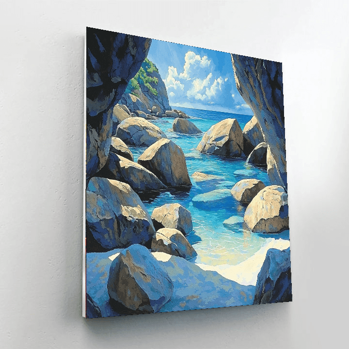 The Baths - Virgin Gorda, British Virgin Islands Paint By Numbers Kits
